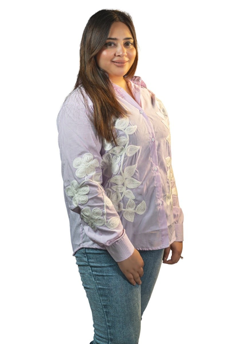 Striped Elegance Shirt - Image 4